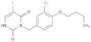 2,4(1H,3H)-Pyrimidinedione,3-[(4-butoxy-3-chlorophenyl)methyl]-5-fluoro-