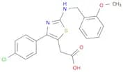 5-Thiazoleacetic acid, 4-(4-chlorophenyl)-2-[[(2-methoxyphenyl)methyl]amino]-