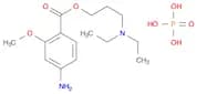 Benzoic acid, 4-amino-2-methoxy-, 3-(diethylamino)propyl ester, phosphate (1:1)
