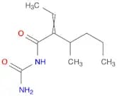 Hexanamide,N-(aminocarbonyl)-2-ethylidene-3-methyl-