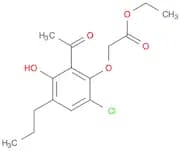 Acetic acid, 2-(2-acetyl-6-chloro-3-hydroxy-4-propylphenoxy)-, ethyl ester