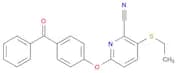 2-Pyridinecarbonitrile, 6-(4-benzoylphenoxy)-3-(ethylthio)-