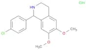 Isoquinoline, 1-(4-chlorophenyl)-1,2,3,4-tetrahydro-6,7-dimethoxy-, hydrochloride (1:1)