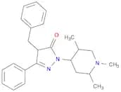3H-Pyrazol-3-one, 2,4-dihydro-5-phenyl-4-(phenylmethyl)-2-(1,2,5-trimethyl-4-piperidinyl)-