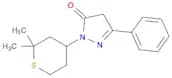 3H-Pyrazol-3-one, 2,4-dihydro-5-phenyl-2-(tetrahydro-2,2-dimethyl-2H-thiopyran-4-yl)-