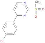 4-(4-Bromophenyl)-2-(methylsulfonyl)pyrimidine