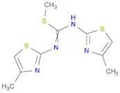 Carbamimidothioic acid, N,N'-bis(4-methyl-2-thiazolyl)-, methyl ester