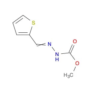 Hydrazinecarboxylic acid, 2-(2-thienylmethylene)-, methyl ester