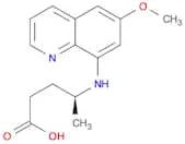 Pentanoic acid, 4-[(6-methoxy-8-quinolinyl)amino]-, (4S)-