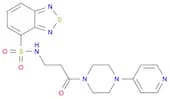 2,1,3-Benzothiadiazole-4-sulfonamide, N-[3-oxo-3-[4-(4-pyridinyl)-1-piperazinyl]propyl]-