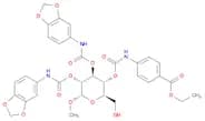 α-D-Glucopyranoside, methyl, 2,3-bis(N-1,3-benzodioxol-5-ylcarbamate) 4-[N-[4-(ethoxycarbonyl)phen…