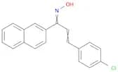 2-Propen-1-one, 3-(4-chlorophenyl)-1-(2-naphthalenyl)-, oxime