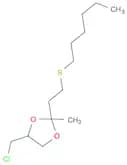 1,3-Dioxolane, 4-(chloromethyl)-2-[2-(hexylthio)ethyl]-2-methyl-