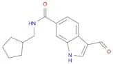1H-Indole-6-carboxamide, N-(cyclopentylmethyl)-3-formyl-