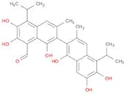 [2,2'-Binaphthalene]-8-carboxaldehyde, 1,1',6,6',7,7'-hexahydroxy-3,3'-dimethyl-5,5'-bis(1-methyle…