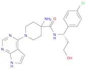 4-Piperidinecarboxamide, 4-amino-N-[(1S)-1-(4-chlorophenyl)-3-hydroxypropyl]-1-(7H-pyrrolo[2,3-d]p…