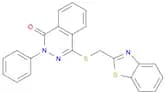 1(2H)-Phthalazinone, 4-[(2-benzothiazolylmethyl)thio]-2-phenyl-
