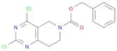 Pyrido[4,3-d]pyrimidine-6(5H)-carboxylic acid, 2,4-dichloro-7,8-dihydro-, phenylmethyl ester