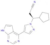 1H-Pyrazole-1-propanenitrile, β-cyclopentyl-4-(7H-pyrrolo[2,3-d]pyrimidin-4-yl)-, (βS)-
