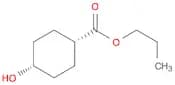 Cyclohexanecarboxylic acid, 4-hydroxy-, propyl ester, cis-