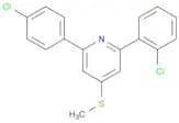 Pyridine, 2-(2-chlorophenyl)-6-(4-chlorophenyl)-4-(methylthio)-