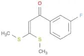 2-Propen-1-one, 1-(3-fluorophenyl)-3,3-bis(methylthio)-