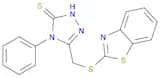 5-((Benzo[d]thiazol-2-ylthio)methyl)-4-phenyl-4H-1,2,4-triazole-3-thiol