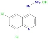 Quinoline, 6,8-dichloro-4-hydrazinyl-, hydrochloride (1:1)