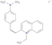 Quinolinium, 2-[2-[4-(dimethylamino)phenyl]ethenyl]-1-ethyl-, iodide (1:1)