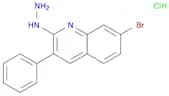 Quinoline, 7-bromo-2-hydrazinyl-3-phenyl-, hydrochloride (1:1)