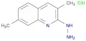 Quinoline, 2-hydrazinyl-3,7-dimethyl-, hydrochloride (1:1)