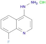 Quinoline, 8-fluoro-4-hydrazinyl-, hydrochloride (1:1)