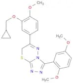 6-[3-(cyclopropylmethoxy)-4-methoxyphenyl]-3-(2,5-dimethoxyphenyl)-7H-[1,2,4]triazolo[3,4-b][1,3,4…