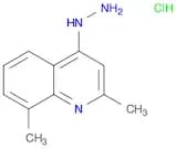 Quinoline, 4-hydrazinyl-2,8-dimethyl-, hydrochloride (1:1)