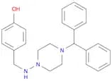 4-(((4-Benzhydrylpiperazin-1-yl)amino)methyl)phenol