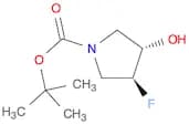 1-Pyrrolidinecarboxylic acid, 3-fluoro-4-hydroxy-, 1,1-dimethylethyl ester, (3S,4S)-