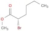 Hexanoic acid, 2-bromo-, methyl ester, (2S)-
