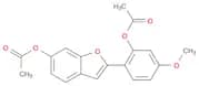 6-Benzofuranol, 2-[2-(acetyloxy)-4-methoxyphenyl]-, 6-acetate