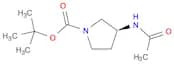 1-Pyrrolidinecarboxylic acid, 3-(acetylamino)-, 1,1-dimethylethyl ester, (3S)-