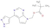 Propanoic acid, 2,2-dimethyl-, [4-(1H-pyrazol-4-yl)-7H-pyrrolo[2,3-d]pyrimidin-7-yl]methyl ester