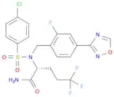 Pentanamide, 2-[[(4-chlorophenyl)sulfonyl][[2-fluoro-4-(1,2,4-oxadiazol-3-yl)phenyl]methyl]amino]-…