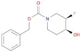 1-​Piperidinecarboxylic acid, 3-​fluoro-​4-​hydroxy-​, phenylmethyl ester, (3R,​4S)​-
