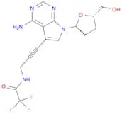 N-[3-[4-Amino-7-[(2R,5S)-tetrahydro-5-(hydroxymethyl)-2-furanyl]-7H-pyrrolo[2,3-d]pyrimidin-5-yl]-…