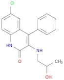 2(1H)-Quinolinone, 6-chloro-3-[(2-hydroxypropyl)amino]-4-phenyl-