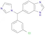 1H-Benzimidazole, 6-[(3-chlorophenyl)-1H-imidazol-1-ylmethyl]-