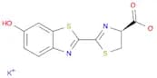 4-Thiazolecarboxylic acid, 4,5-dihydro-2-(6-hydroxy-2-benzothiazolyl)-, potassium salt (1:1), (4S)-