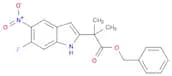 Benzyl 2-(6-fluoro-5-nitro-1H-indol-2-yl)-2-methylpropanoate