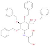 D-epi-Inositol, 3,4-dideoxy-4-[[2-hydroxy-1-(hydroxymethyl)ethyl]amino]-2-C-[(phenylmethoxy)methyl…