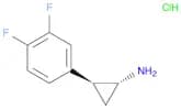 Cyclopropanamine, 2-(3,4-difluorophenyl)-, hydrochloride (1:1), (1R,2S)-rel-