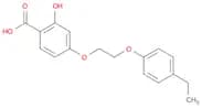 Benzoic acid, 4-[2-(4-ethylphenoxy)ethoxy]-2-hydroxy-